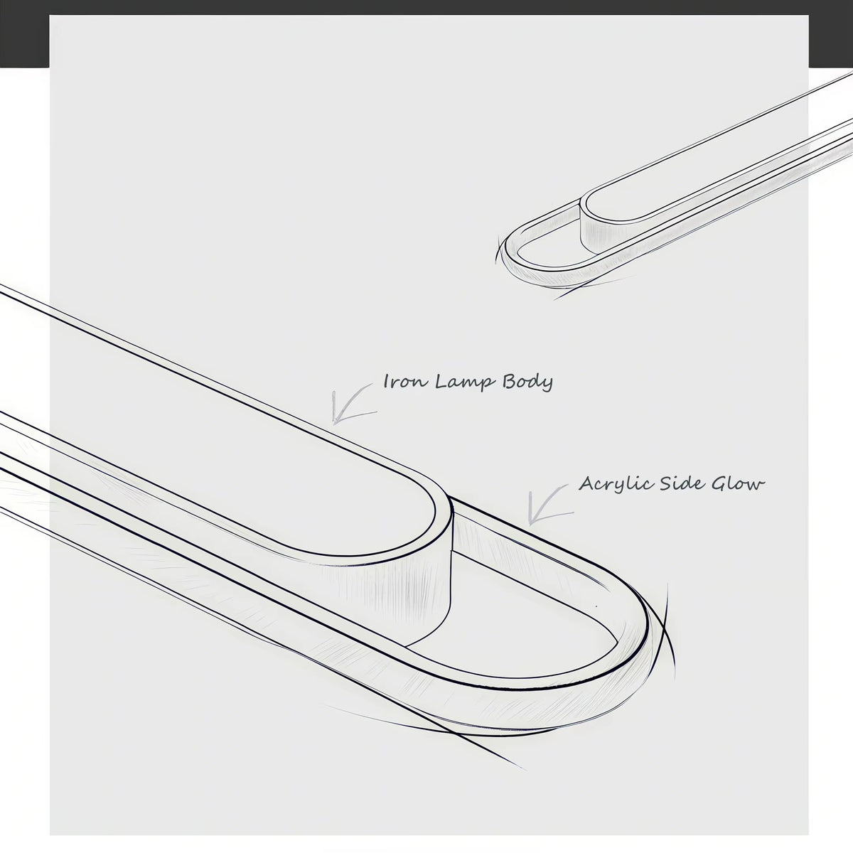 LED Ceiling Light 220V 41CM Rectangular Strip Light Modern Minimalist Home Decor Corridor Light for Stairwells Entrance Balcony
