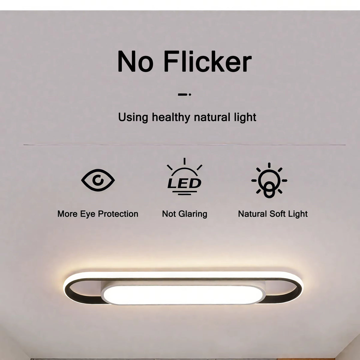 LED Ceiling Light 220V 41CM Rectangular Strip Light Modern Minimalist Home Decor Corridor Light for Stairwells Entrance Balcony