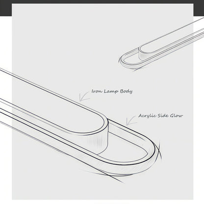 LED Ceiling Light 220V 41CM Rectangular Strip Light Modern Minimalist Home Decor Corridor Light for Stairwells Entrance Balcony