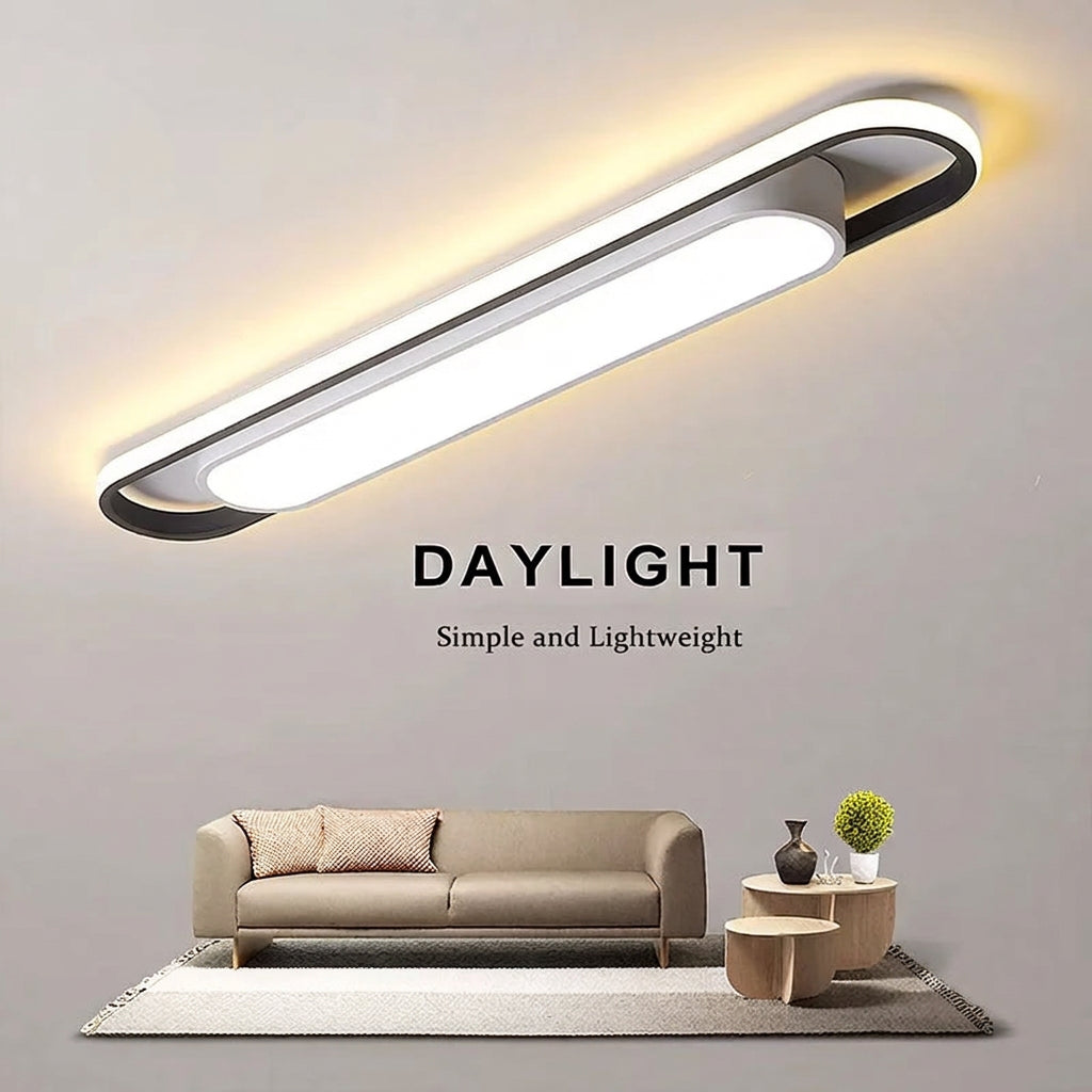 LED Ceiling Light 220V 41CM Rectangular Strip Light Modern Minimalist Home Decor Corridor Light for Stairwells Entrance Balcony
