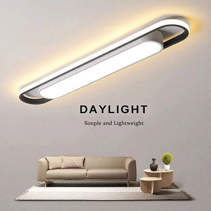LED Ceiling Light 220V 41CM Rectangular Strip Light Modern Minimalist Home Decor Corridor Light for Stairwells Entrance Balcony